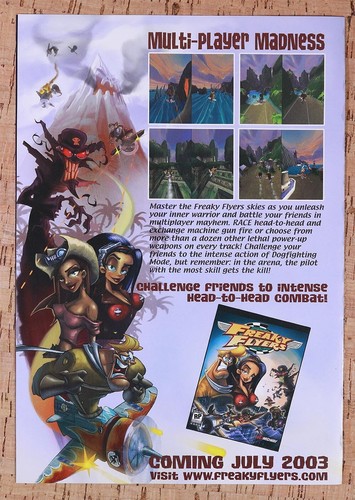 Freaky Flyers PS2 Original 2002 Mock Brochure/Booklet Insert 7" x 10" - Picture 3 of 3
