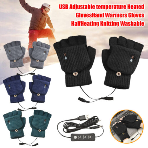 1 Paar Beheizbare Handschuhe USB Heizhandschuhe Winter Warme Handschuhe - Bild 1 von 23