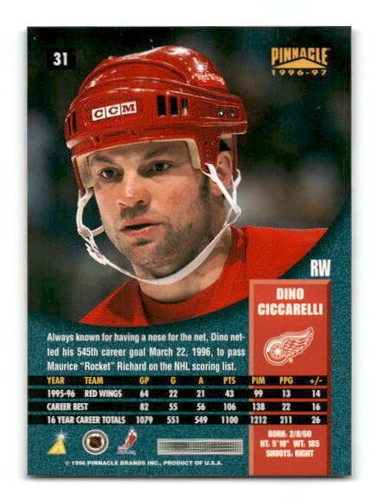 1996-97 Pinnacle Hockey - - - Pick A Card - - - Complete a Set - Picture 11 of 81