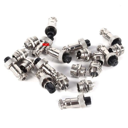 GX12 Aviation Plugs Socket 2~6 Pin 12mm Metal Male Female Panel Cable Connector - Picture 13 of 31