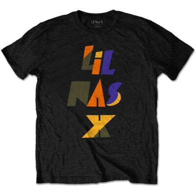 Lil Nas X 'Scrap Letters' (Schwarz) T-Shirt - NEU & OFFIZIELL!