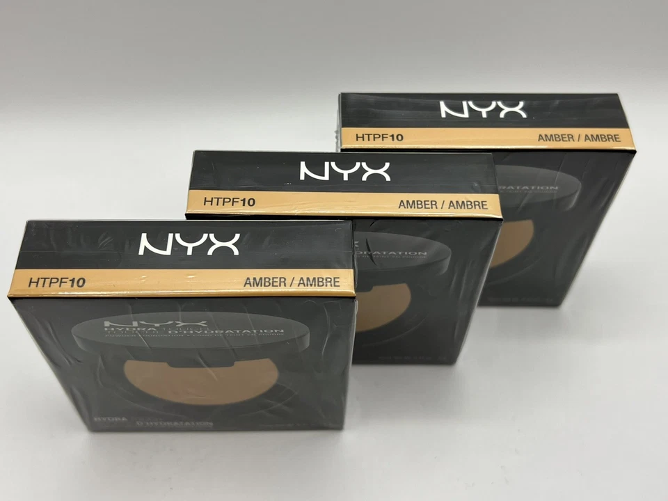 NYX Hydra Touch Cake Powder Foundation HTPF10 Amber Make-up NEW - Lot Of 3 - Image 2 of 4