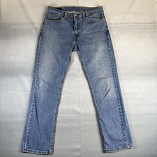 Levis 559 Jeans Mens 33x32 Blue Medium Wash Relaxed Straight Leg Stretch Denim