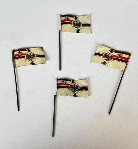 Blechspielzeug Reichs Kriegs Fahne für Boote Fahrzeuge Militär Hausser Figuren