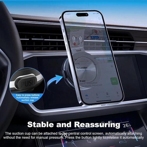 Wireless Electric Vacuum Magnetic Suction Car Phone Mount 360° Phone Holder USA* - Picture 12 of 12