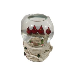 Cardinals Kurt Adler Musical Windup Water Globe Tune- We Wish You  .