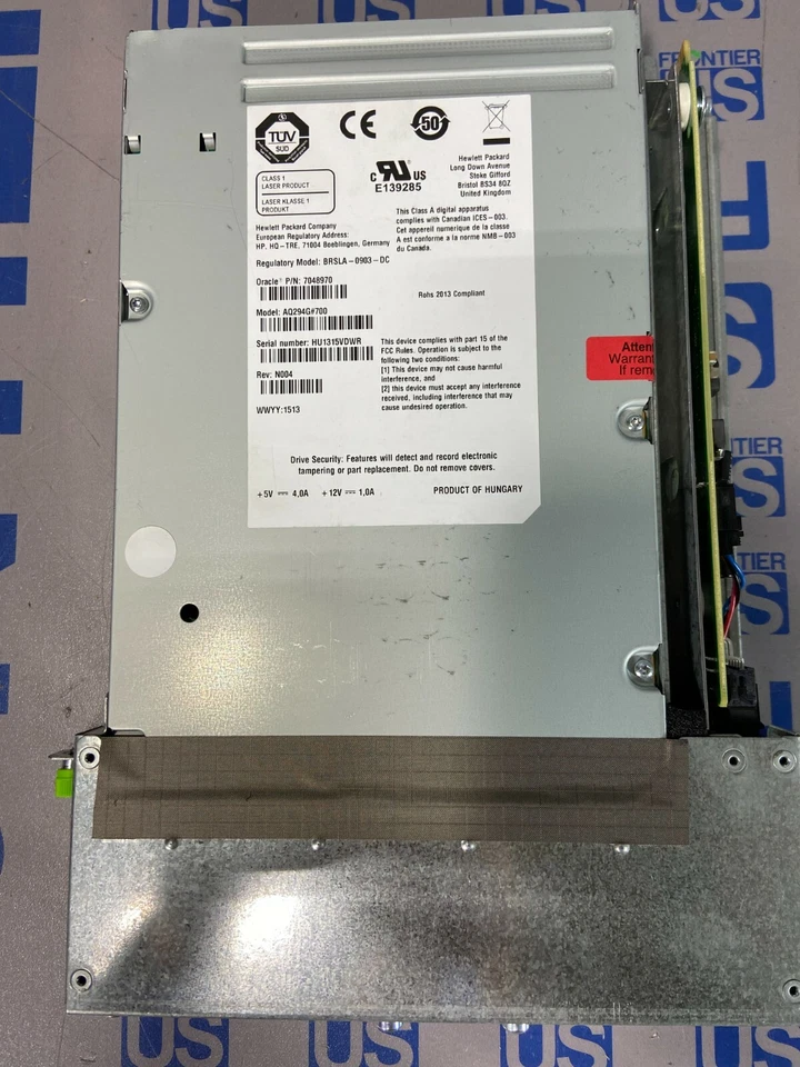 SUN ORACLE 7050446 LTO5 HalfHeight 8GB FC Tape Drive StorageTek SL150 7049870 - Image 2 of 3