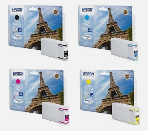 Original Encre Epson Pro WP4015dn WP4025dw WP4525dnf T7021 T7022  T0723 T7024