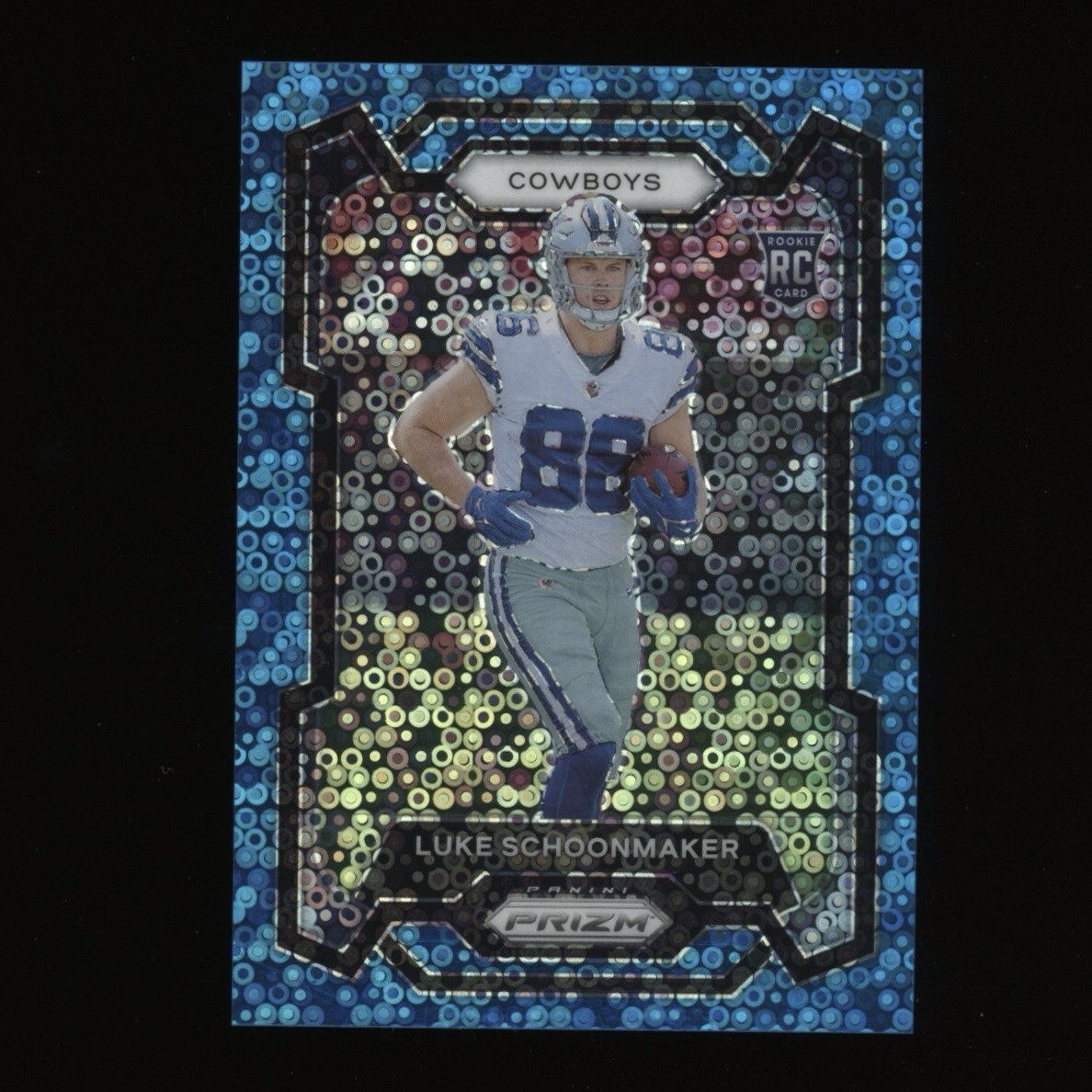 Luke Schoonmaker 2023 Prizm #325 No Huddle Blue Rookie Card RC /95 Cowboys
