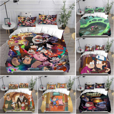 Gravity Falls Dipper Pines Waddles 3D Bettdecke Abdeckung Bettwäsche Set Quilt