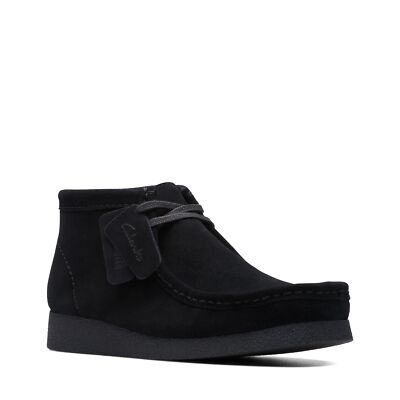 Clarks Men's Wallabee EVO Boot Black Suede 26172823 | eBay