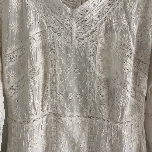 LoveShackFancy Cheri Dress NWT Cream Size 4 - Picture 6 of 19