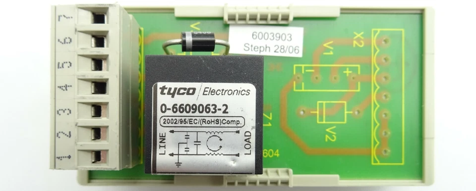 2x Filtermodul CORCOM 3EBP RFI Filter Netzfilter 3A 250V + PCB Platine WEB 1001 - Image 2 of 4
