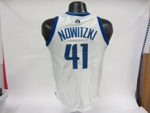 Dirk Nowitzki Dallas Mavericks Majestic Face Print Jersey Blue medium youth - Picture 2 of 4