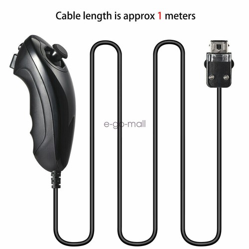 2 Pack Wii Nunchuck of Black Nintendo nunchucks for Nintendo Wii or Wii U Remote - Picture 26 of 52
