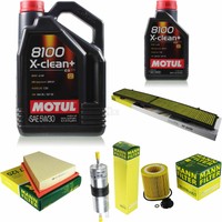 MANN-FILTER Inspektionspaket 6L Motul 5W-30 8100 X-Clean+ FüR Bmw X1 Xdrive20I