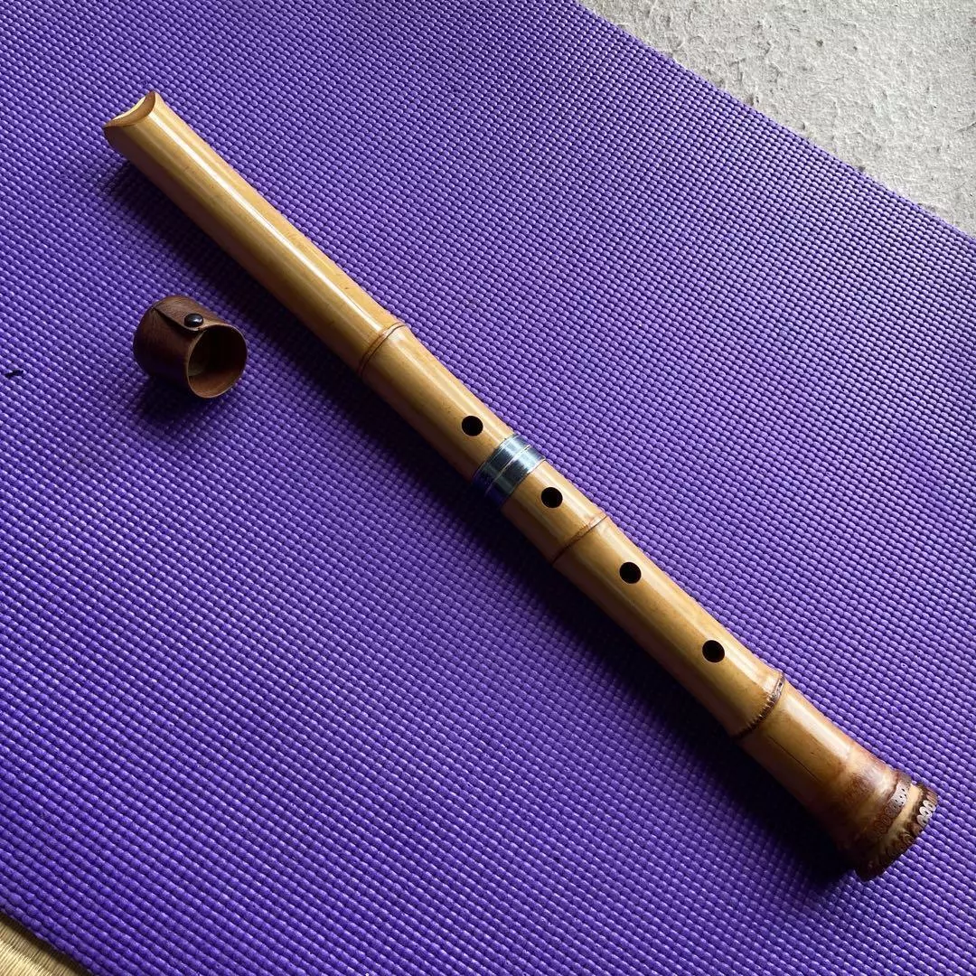 Shakuhachi Bamboo Flute Woodwind Instrument Japan 54.5cm 1.8 S