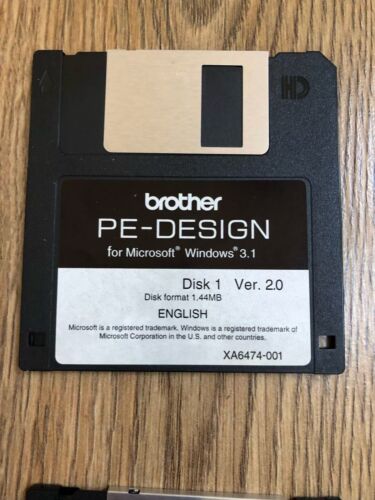 Brother PE Design Software für Windows 3.1 auf 3x Diskette mit Handbuch - LESEN - Bild 2 von 6