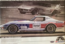 BF Goodrich Detroit Speed, Inc. Corvette "Making America Fast" Poster 24”X36”.