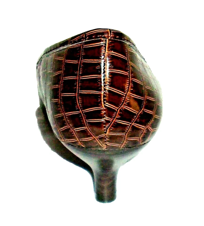 CATAO 深棕色低跟人造鳄鱼乐福鞋风格泵,尺寸 8M - 二手 — 第 4/4 张图片