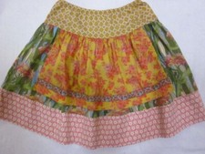 MATILDA JANE Hotline Gretta apron skirt yellow pink green floral twirl 6