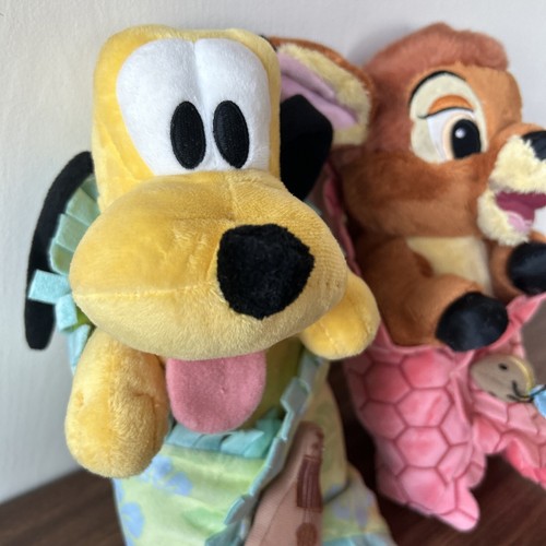 Disney Parks Baby Pluto Bambi Blanket Disney Babies Plush Stuffed Animal Toy C11 - Picture 2 of 17
