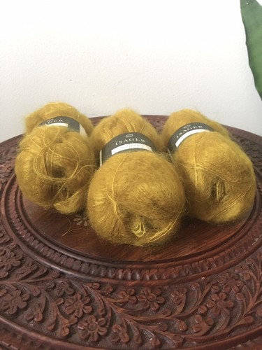 3 Skeins Isager “Ochre” Silk Mohair Yarn - Picture 6 of 6