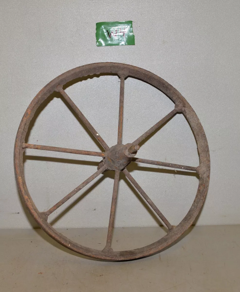 Antique steel wheelbarrow wheels deals