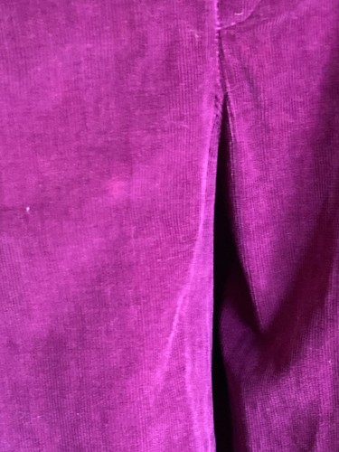 Vtg 80s Liz Claiborne 3 Pc Burgundy Corduroy Vest Pants Diamond Blouse Women's S - Picture 20 of 20