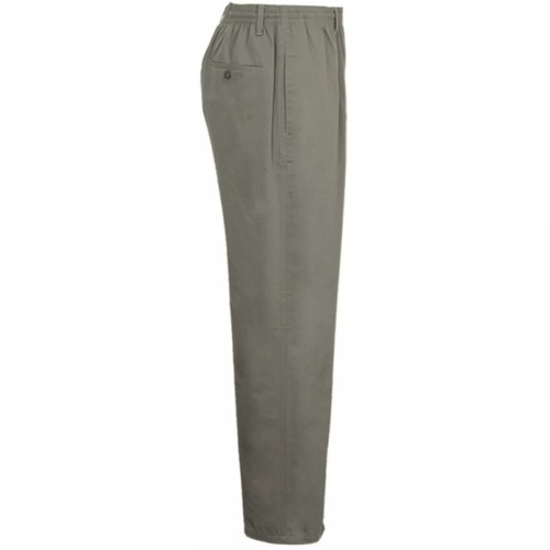 Pantalones de rugby para hombre cintura elástica trabajo informales pantalones inteligentes todas las tallas W32-60 - Imagen 19 de 19