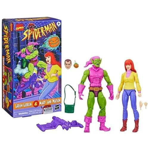 Marvel Legends Spider-Man Mary Jane Watson and Green Goblin 2-Pack