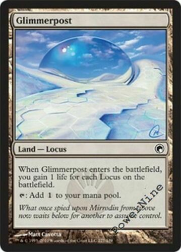 FOIL Glimmerpost - Land Scars of Mirrodin Mtg Magic Common LP/NM L5 - Picture 1 of 1