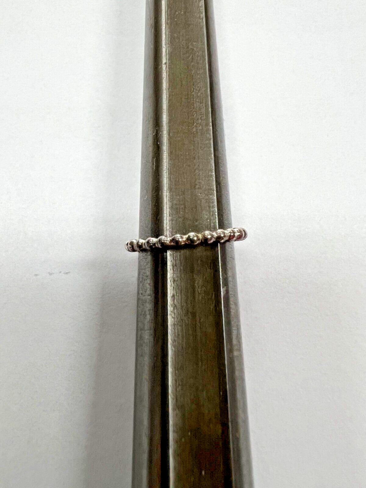 Pandora SS Beaded Bubble Stackable Ring Size 5.25… - image 1