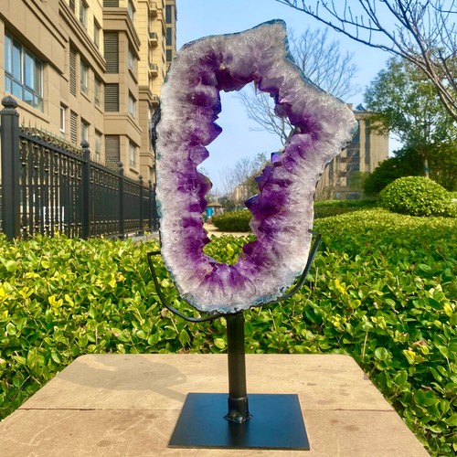 16LB Hand cut specimens of natural amethyst cave crystalline quartz crystals - 第 7/16 張圖片