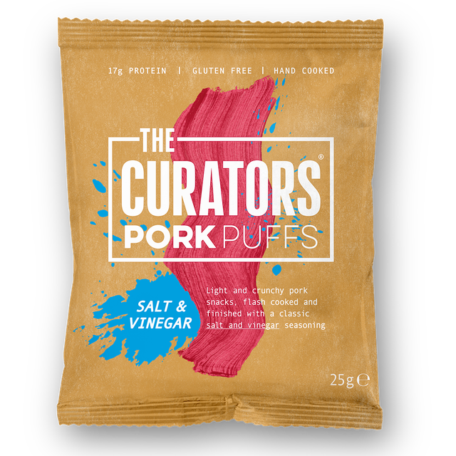 The Curators Pork Puffs 20x25g Smoky Bacon
