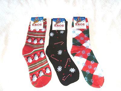 Christmas Theme Socks 3 Pair Size Medium Fit Shoes Sizes 6 - 9 #C753 | eBay