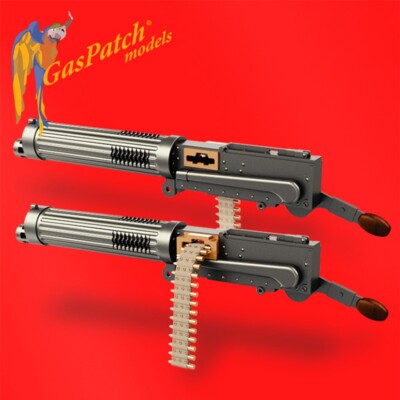 1/72 GasPatch #72196 Vickers British Hyland Type E Handle Reversed MG Pair