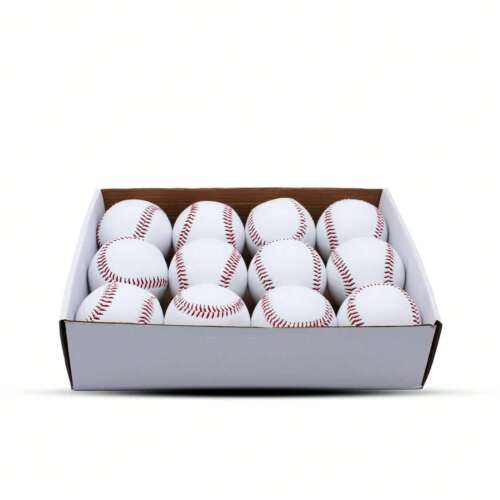 Baseball, 12 Pack Baseballs Practice Training Baseballs - Picture 8 of 8