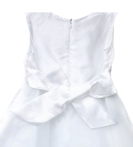 Girls Bridesmaid Dress Baby Flower Kids Party Rose Bow Wedding Dresses Princess - Picture 11 of 14