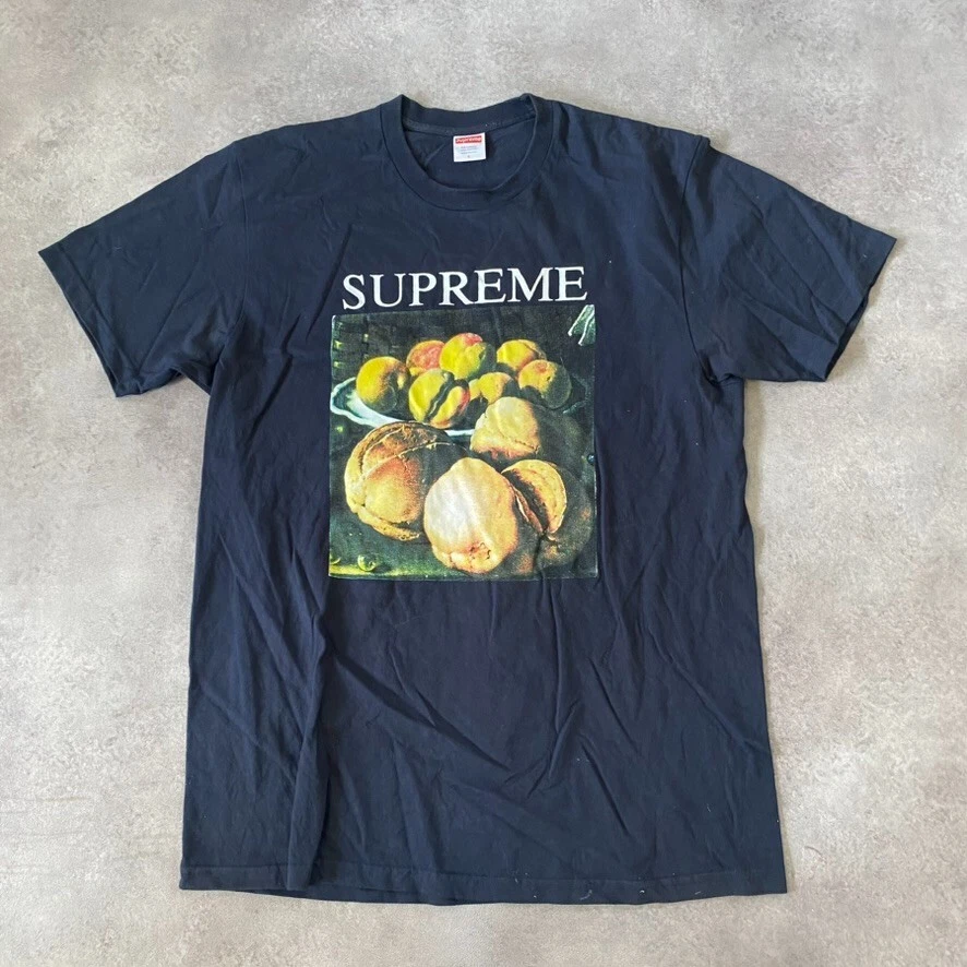 Supreme T Shirt Homme Grande Nature Morte Made In USA Coton Tee Noir