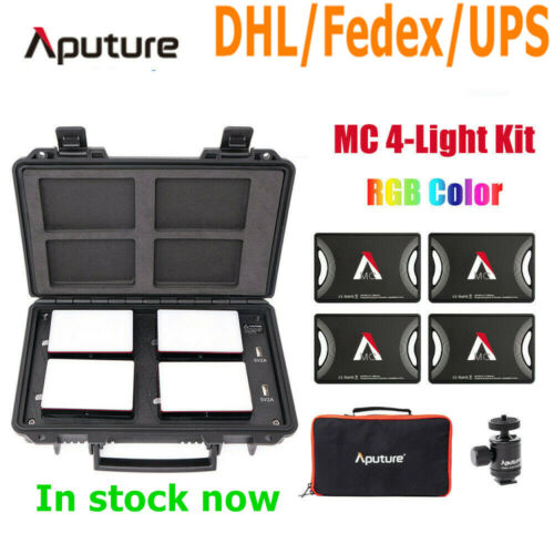 Aputure Amaran AL-MC RGB Led Video Light 4 Light Travel Kit with Charging Case - Afbeelding 1 van 8