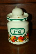 VINTAGE  EMSA Vorratsdose SALZ  Kunststoff Apfeldesign  TOPZUSTAND
