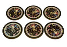 Pimpernel Botanical Floral Coasters Wooden Cork Backs Peonies Set of 6 England