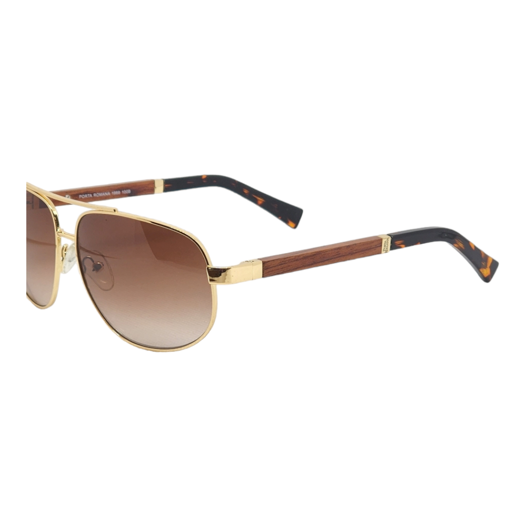 PORTA ROMANA SUNGLASSES WOOD PLASTI METAL COMBO MOD.1969  display picture 2