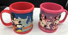 Disney Mickey Mouse Minnie Mouse Stackable Mug  Cup Plastic Vinetage