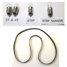 Philips Lamp Kit GA-212 GA-312 212 312 Turntable 33 45 STOP, STOP SENSOR Belt