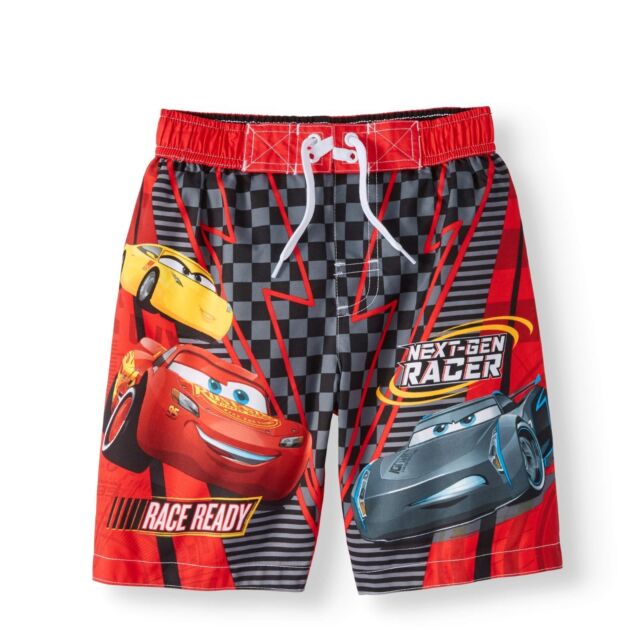 Disney Cars Lightning McQueen Swim Trunks Shorts Boy Size 5/6 eBay