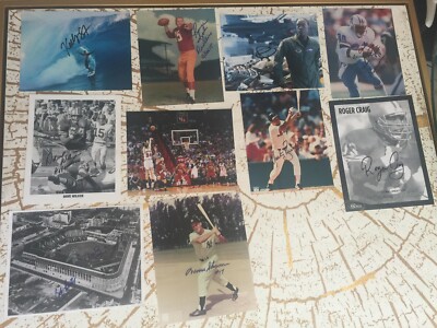 LOT OF 10  Autographed Photos SLATER, IZO, CHEADLE, ROZIER, WILCOX, DUNLEAVY ETC