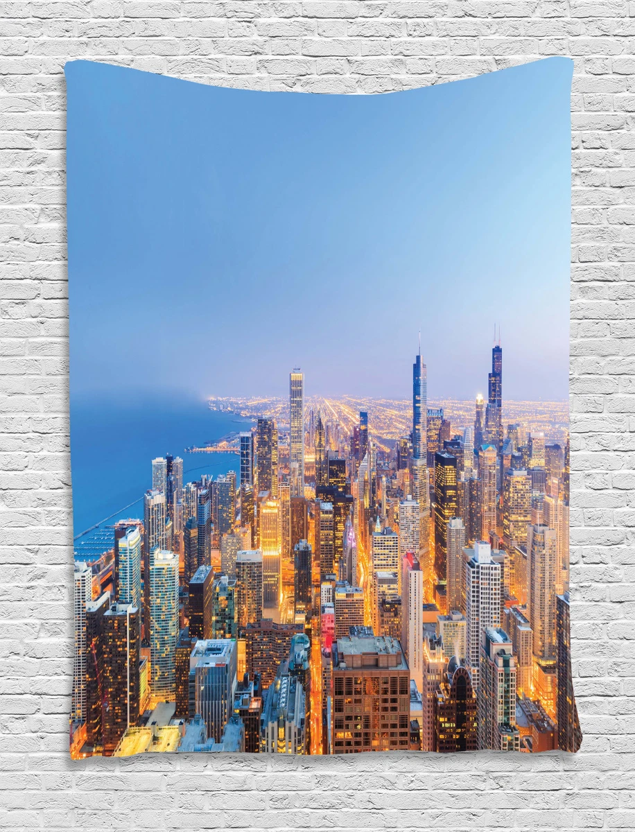 Skyline tapestry outlet