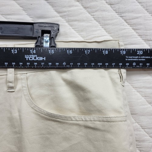 NUOVO Polo Golf Pantaloni Chino Vestibilità Sartoriale Uomo 36x30 Beige Prezzo consigliato $98 - Foto 5 di 11